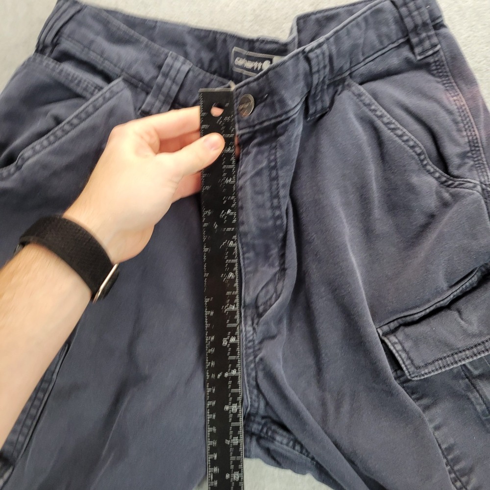 Carhartt Pants Mens 34x30 Blue Rugged Flex Relaxed Fit Canvas Cargo BN3574-M - Picture 5 of 11